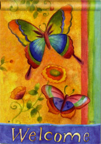 View Brilliant Butterflies Flag 28"x40" - 94160MW