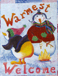 View Warmest Welcome Flag 28"x40" - 9423CD