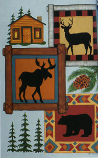 View Wilderness Collage Flag 28"x40" - 9429CD