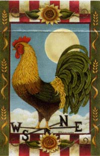 View Country Rooster Garden Flag 12.5"x18" - 9459MCD