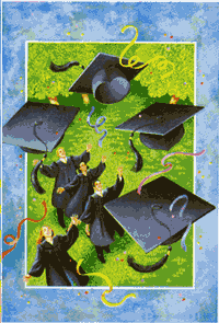 View Graduation Flag 28"x40" - 9473CD