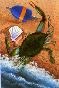 View Crab Garden Flag 12"x18" - 9478MCD