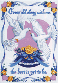 View Grow Old Along with Me Wedding Garden  Flag 13"x18" - 9481MCD