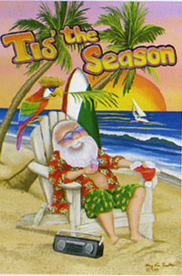 View Santa On Break Garden Flag 12.5"x18" - 9495MCD