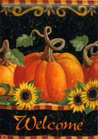 View Pumpkins & Sunflowers Garden Flag 12.5"x18" - 35225MW