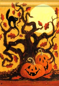 View Spooky Tree Flag 28"x40" - 95230MW