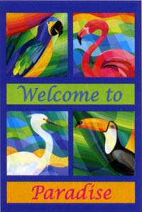 View Welcome to Paradise Flag 28"x40" - 9582CD