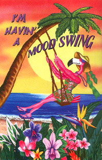 View Mood Swing Flamingo Flag 28"x40" - 9617CD