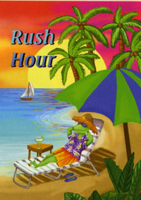 View Rush Hour Gecko Flag 28"x40" - 9619CD