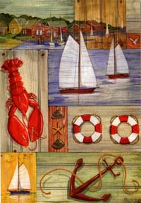 View Nantucket Flag 28"x40" - 9635CD