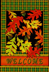 View Falling Leaves Flag 28"x40" - 9656CD
