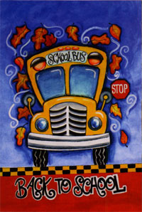 View School Bus Flag 13"x18" - 9671MCD