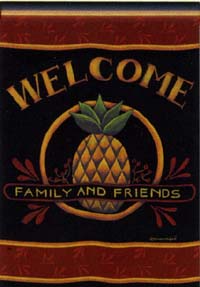 View Welcome Pineapple Flag 28"x40" - 96790MW