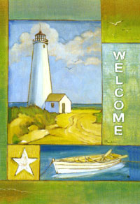 Nautical Collage Flag 28"x40"