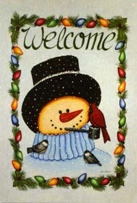 View Snowman Flag 28"x40" - 9720CD
