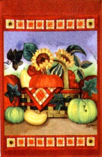 View Autumn Basket Flag 28"x40" - 9752CD
