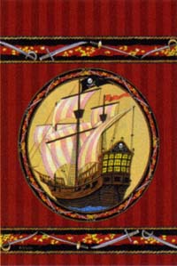 View Pirate Ship Flag 28"x40" - 9792CD