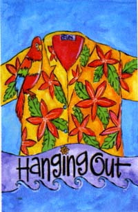 View Hanging Out Flag 28"x40" - 9802CD