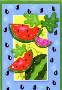 View Watermelon Seeds Garden Flag 12.5"x18" - 9822MCD