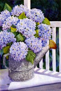 View Hydrangeas Flag 28"x40" - 9834CD