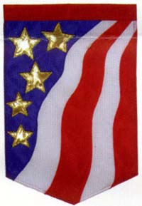 View Stars & Stripes Applique Garden Flag 12.5"x18" - 9850MCD