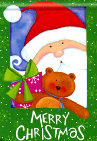 View Here Comes Santa Garden Flag 12.5"x18" - 38753MW