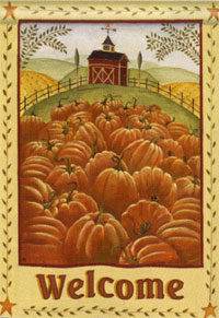 View Pumpkin Farm Garden Flag 12.5"x18" - 38841MW