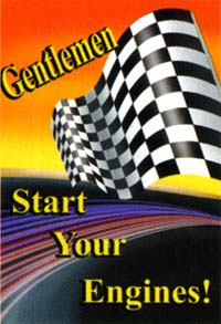 View Gentlemen Start Your Engines Garden Flag 12"x16" - 9885MCD