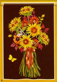 View Sunflower Bouquet Flag 28'x40" - 99209MW