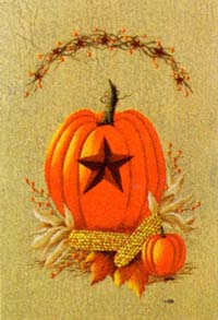 View Pumpkin & Berries Flag 28"x40" - 9921CD