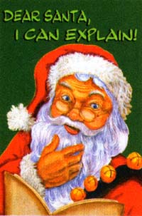 View I Can Explain Santa Flag 28"x40" - 9935CD