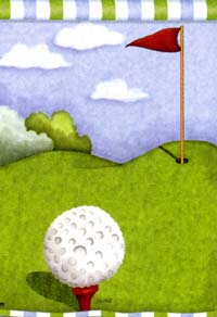 View Tee Time Flag 28"x40" - 99451MW