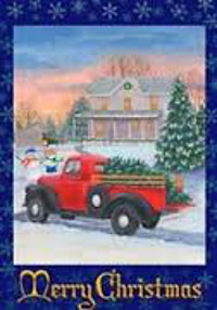 View Christmas Pickup Flag 28"x40" - 0155CD