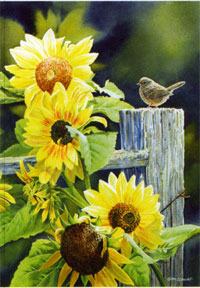 View Sunny Sparrow Flag 28"x40" - FC054CF