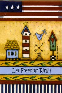 View Let Freedom Ring Flag 28"x40" - FC112CF
