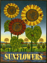 View Sunflowers Garden Flag 12.5"x18" - JFL002