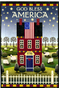View God Bless America Garden Flag 12.5"x18" - JFL005