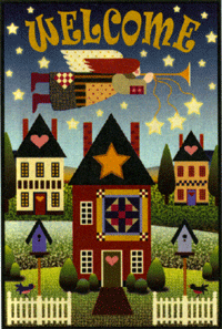 View Angel Welcome Flag 24"x36" - JFL006L