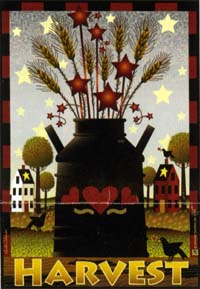 View Autumn Milk Can & Stars Flag 24"x36" - JFL050L