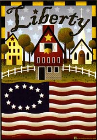 View Liberty Farm Garden Flag 12.5"x18" - JFL056