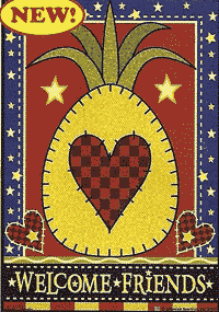 Hospitality Pineapple Garden Flag 12.5"x18"