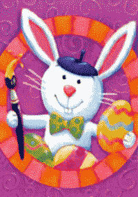 Festive Bunny Flag 28"x40"