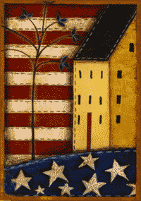 View Land of the Free Flag 28"x40" - T0557