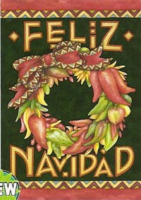 View Feliz Navidad Flag  28" x 40" - T0569