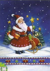 Santa's Night Flag  28" x 40"