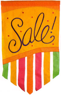View SALE! Applique Garden Flag 12.5"x18" - T10870G
