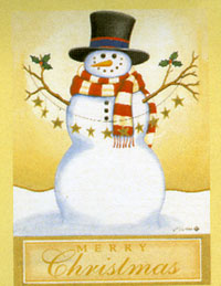 View Star Garland Snowman 28"x40" - T2374