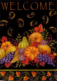 View Glorious Fall Garden Flag 12.5"x18" - T3015G