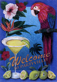 View Partyville Garden Flag 12.5"x18" - T3194G