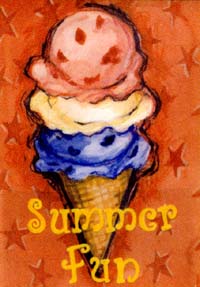 View Ice Cream Fun Garden Flag 12.5"x18" - T5122G